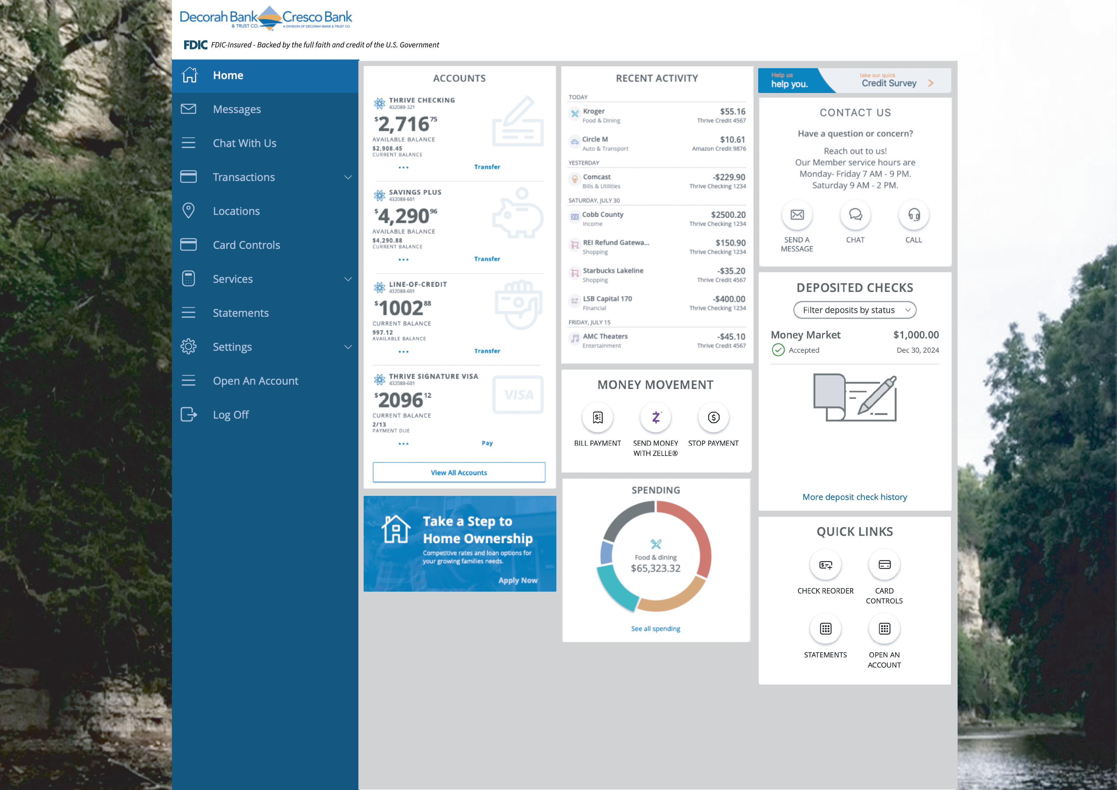new online banking mock-up image new online banking mock-up image
