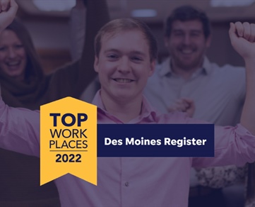 Des Moines Register Names Decorah Bank A Winner of the Iowa Top Work Places Award!